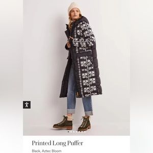 Boden Printed Long Puffer